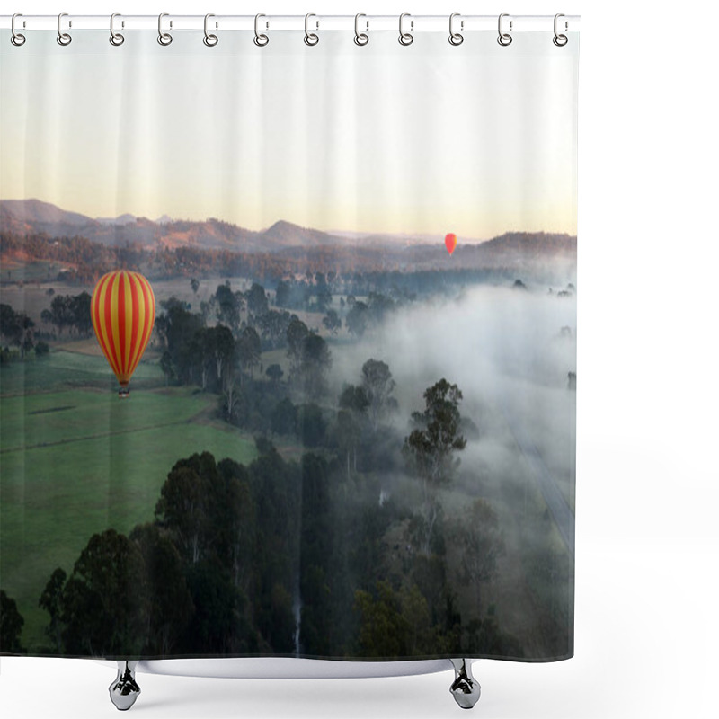 Personality  Hot Air Ballooning Shower Curtains