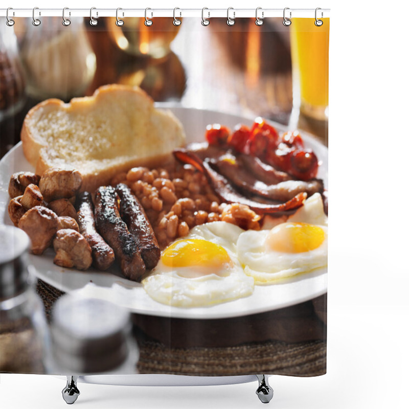 Personality  Full English Breakfast Shower Curtains