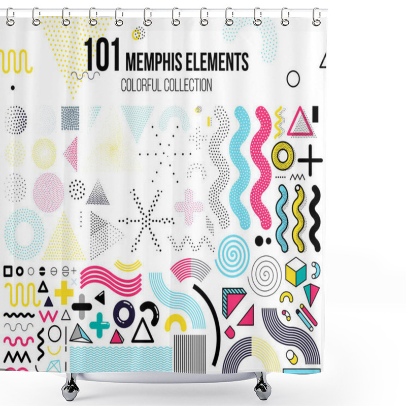 Personality  Mega Set Of Design Elements Shower Curtains