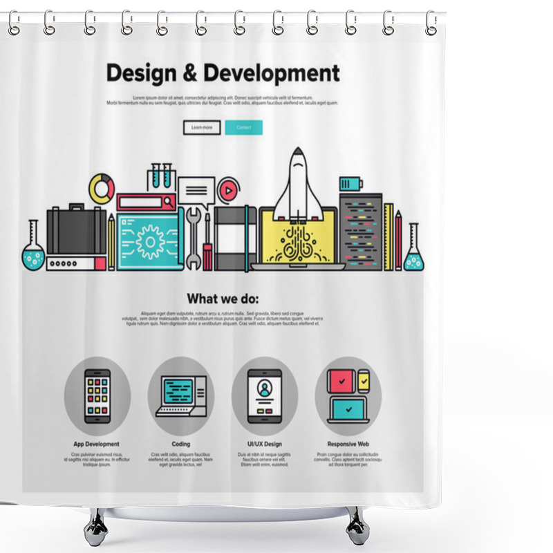 Personality  Design Develop Web Graphics Shower Curtains