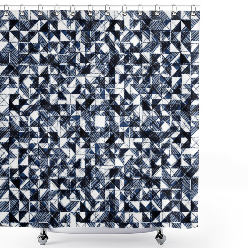 Personality  Geometry Texture Creative Repeat Modern Pattern Shower Curtains