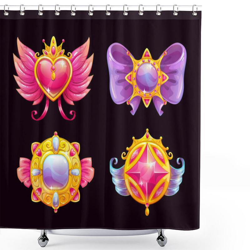 Personality  Cute Fantasy Decorative Precious Awards Set. Shower Curtains