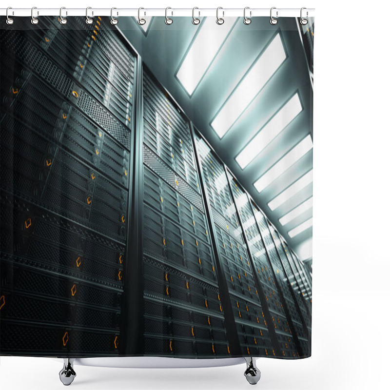 Personality  Server Room. Shower Curtains