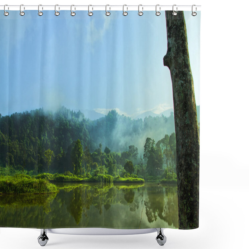 Personality  Beautiful Indonesian Landscapes Shower Curtains