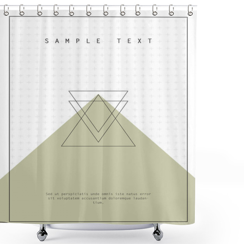 Personality  Geometric Design For Poster, Brochure Or Business Card Shower Curtains