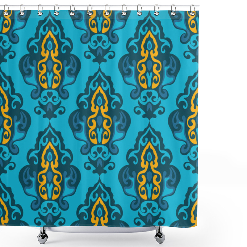 Personality  Damask Seamless Vector Floral Shower Curtains