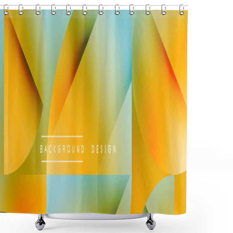 Personality  Canvas Of Minimalistic Artistry Unfolds - Metallic Circles And Squares In Perfect Equilibrium. Subtle Yet Striking, Their Polished Demeanor Creates A Serene Symphony Of Geometry Shower Curtains