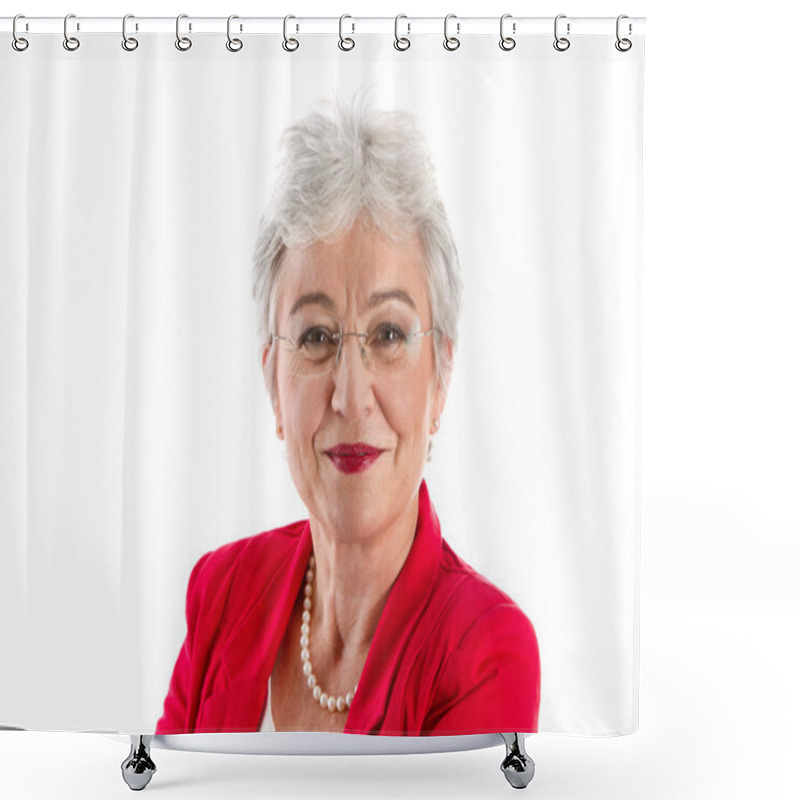 Personality  Senior Boss Shower Curtains