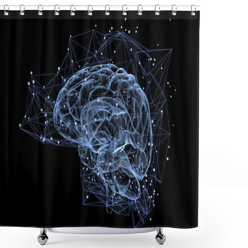 Personality  Brain Activity Concept Shower Curtains