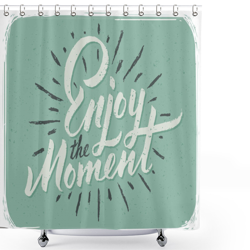 Personality  Motivational Lettering Poster Shower Curtains