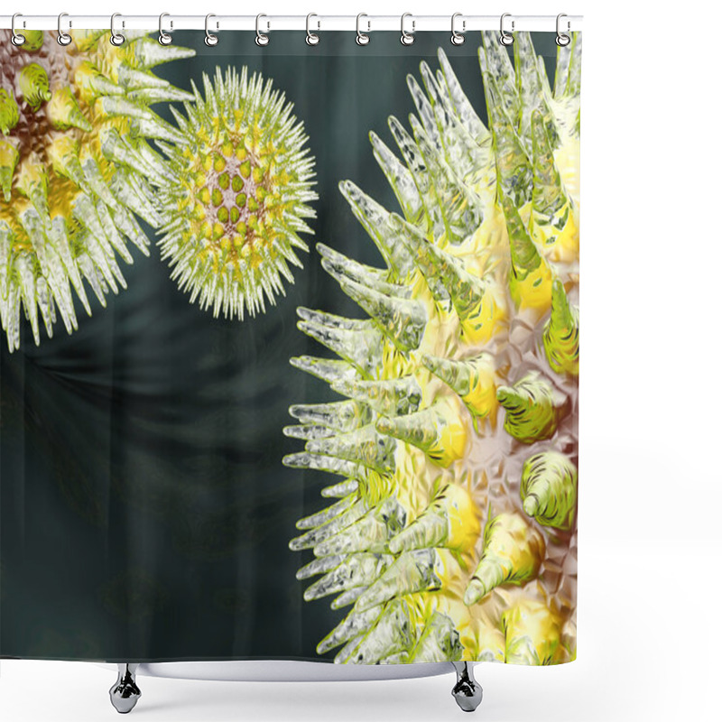 Personality  Viruses Shower Curtains