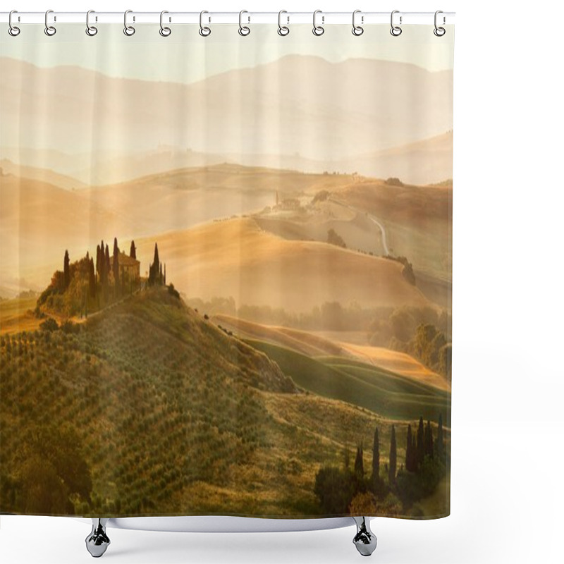 Personality  Belvedere Of Tuscany Shower Curtains