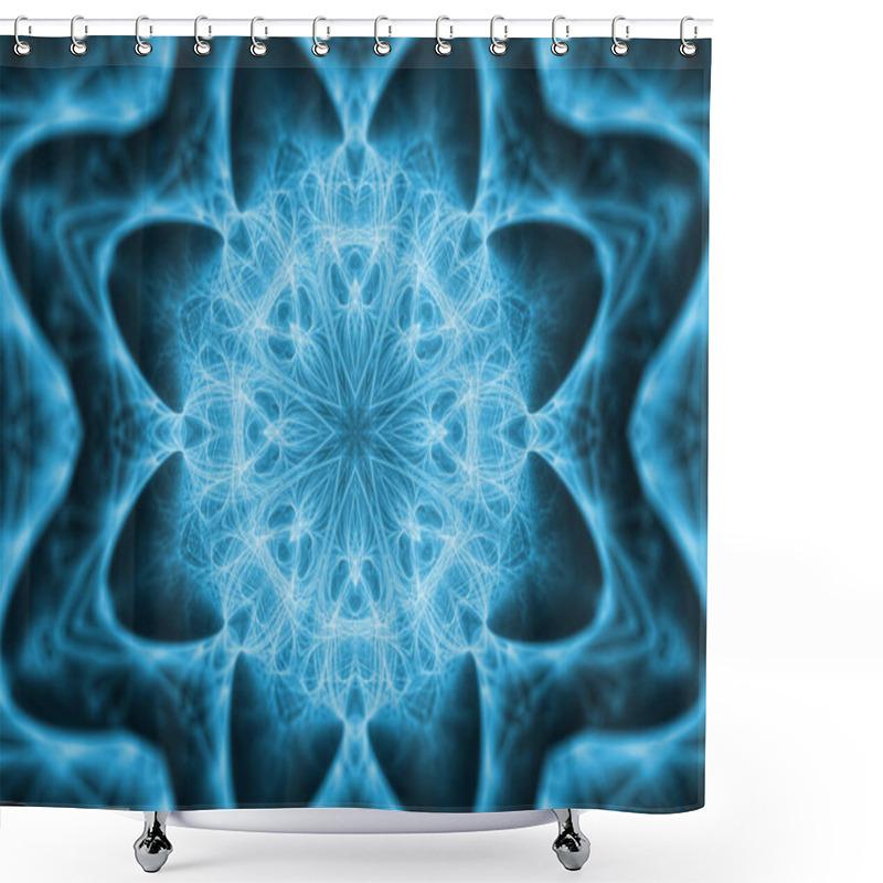 Personality  Mandala Background - Abstract Art, Floral Pattern, Sacred Geometry. Abstract Fractal Texture. Visualization Of Complex Equations. Shower Curtains