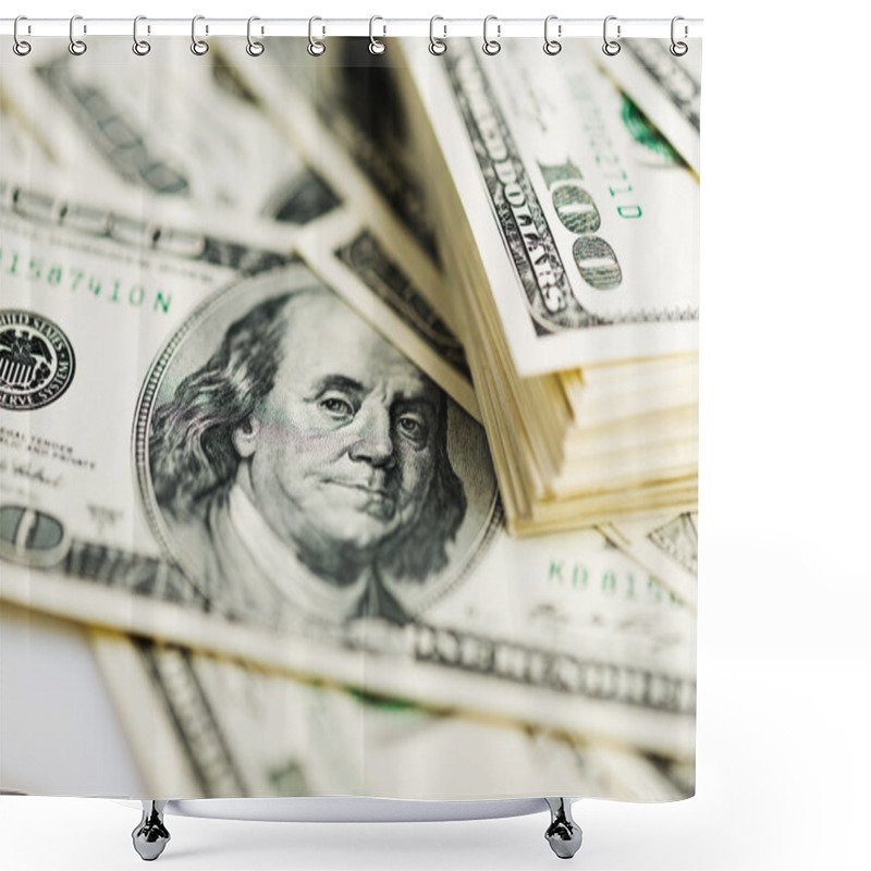 Personality  One Hundred Dollar Bills Shower Curtains