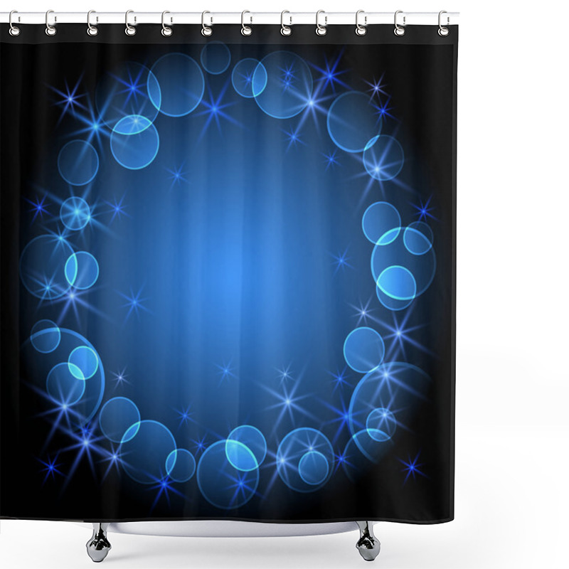 Personality  Glowing Stars And Boke Shower Curtains