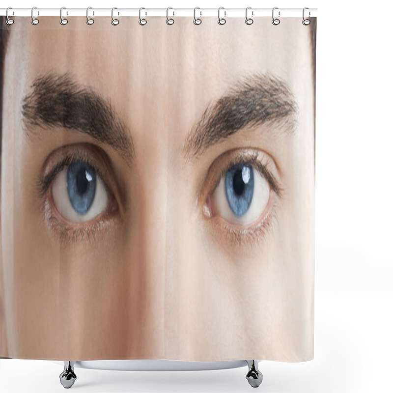 Personality  Blue Eyes Shower Curtains