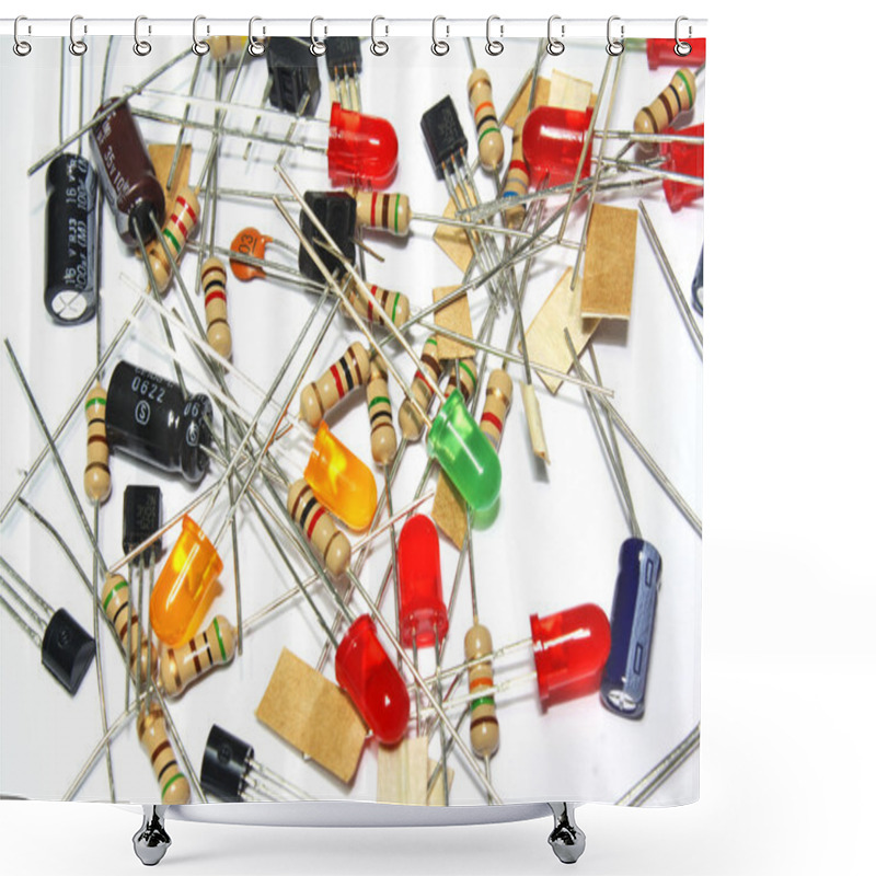 Personality  Electronic Components Shower Curtains