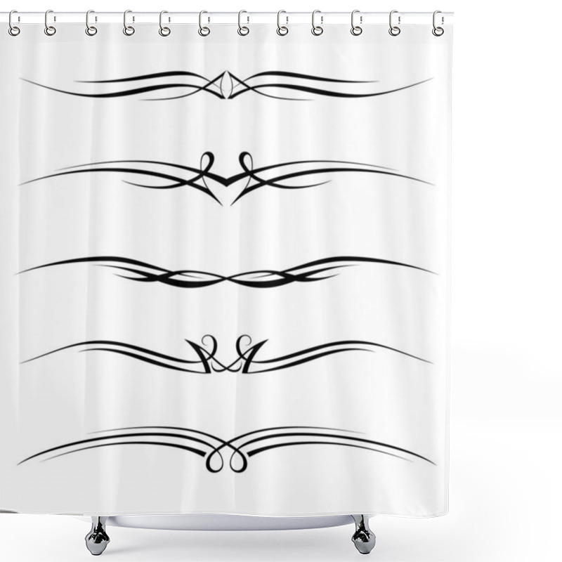 Personality  Decorative Elements, Border And Page Rules Shower Curtains