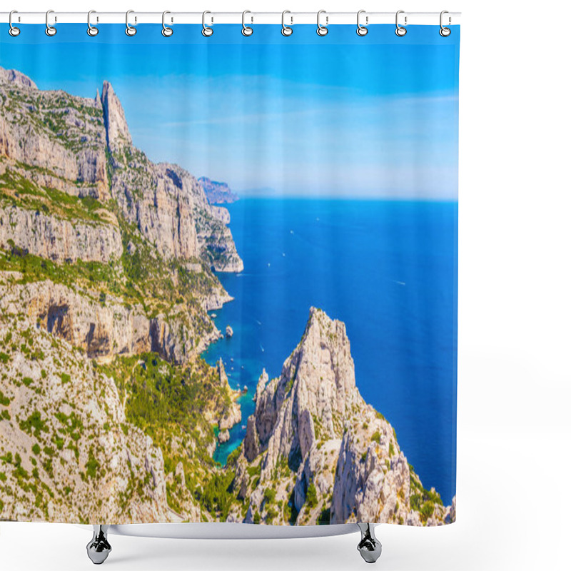 Personality  Calanque Sugiton At Les Calanques National Park In Franc Shower Curtains