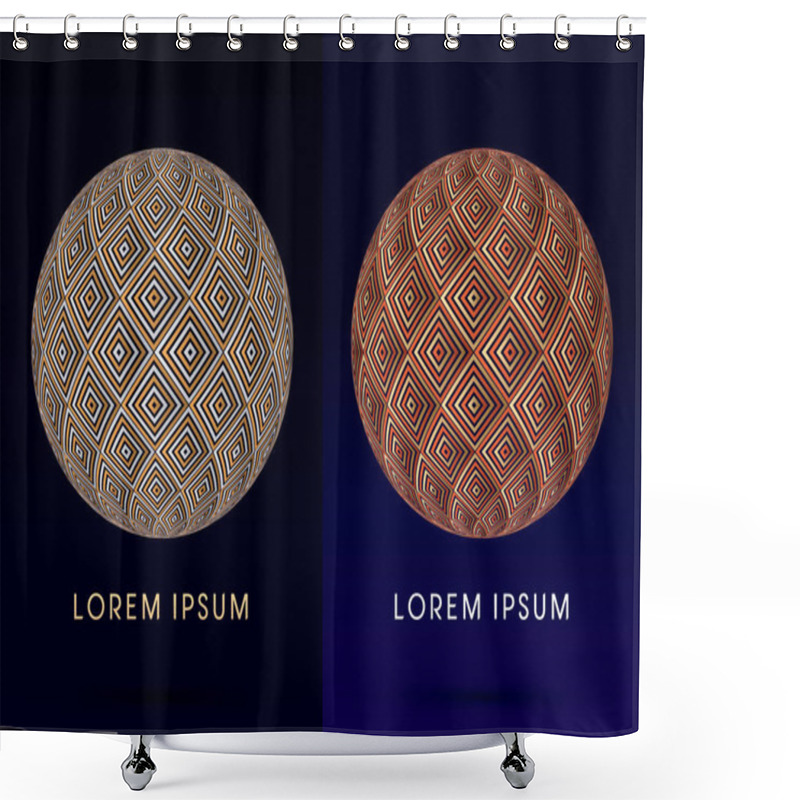 Personality  Abstract Graphic Vector Shower Curtains