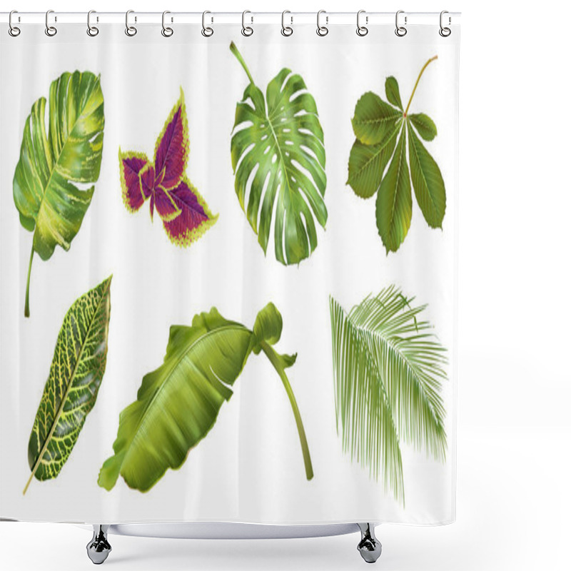 Personality  Tropical Plants Set Shower Curtains