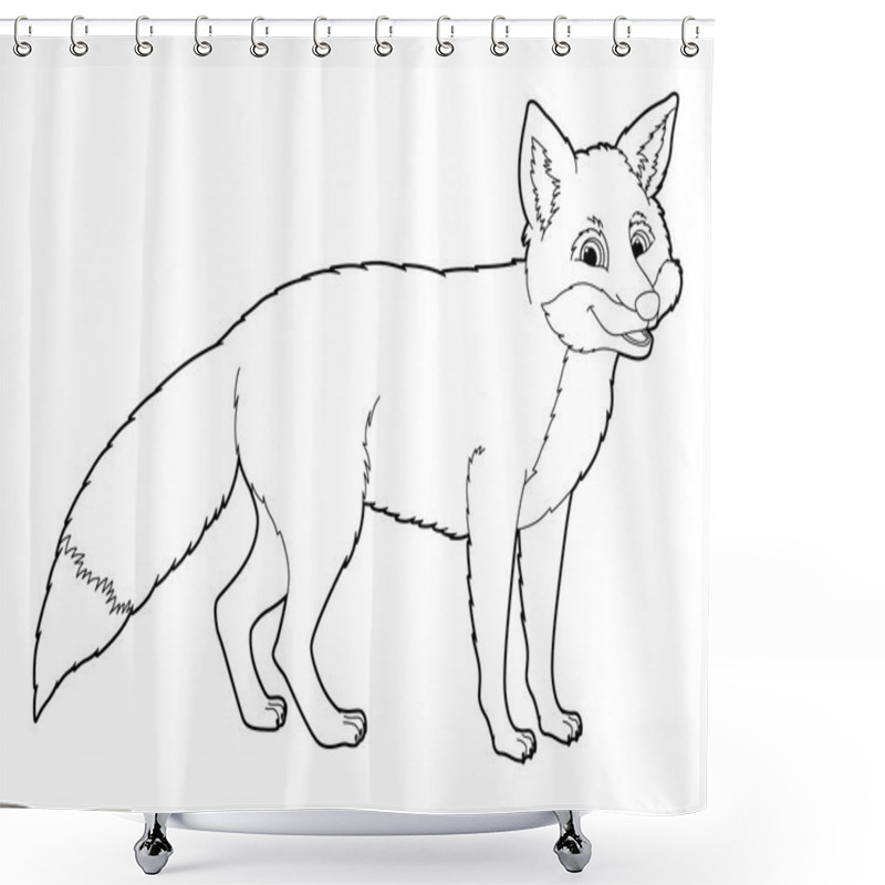 Personality  Cartoon Animal -  Wild Fox Shower Curtains