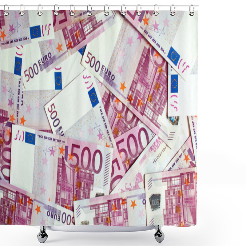 Personality  Pile Of 500 Euro Bills Shower Curtains