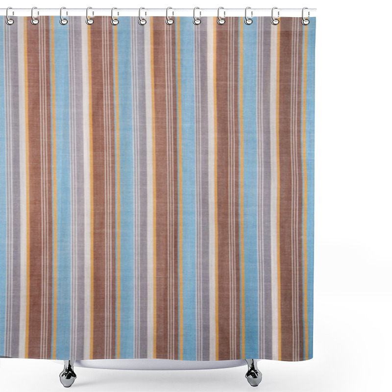 Personality  Striped Fabric Detail. Shower Curtains