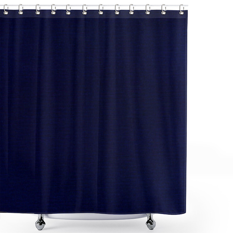 Personality  Dark Blue Velvet Texture Shower Curtains