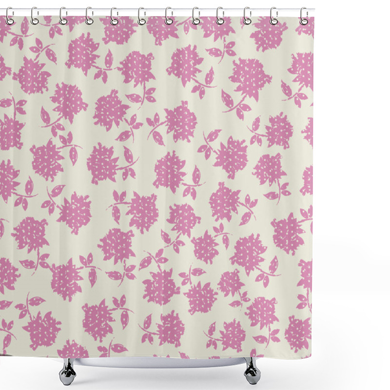 Personality  Floral Seamless Pattern Shower Curtains