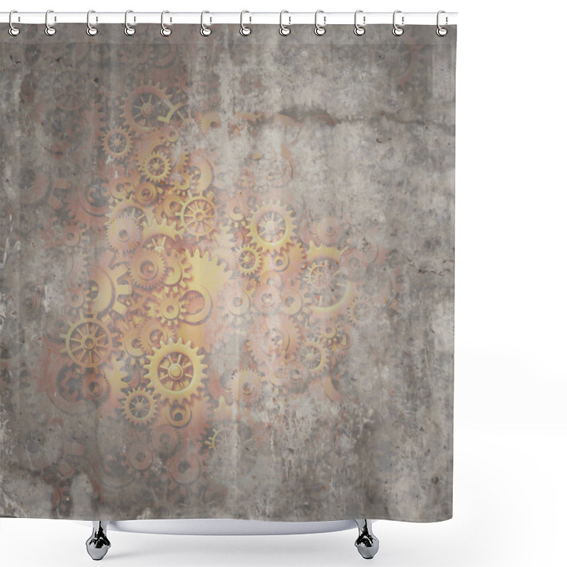 Personality  Steampunk Grunge Background Shower Curtains