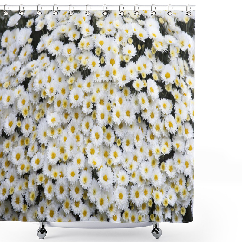 Personality  Beautiful Flowers As A Background Shower Curtains