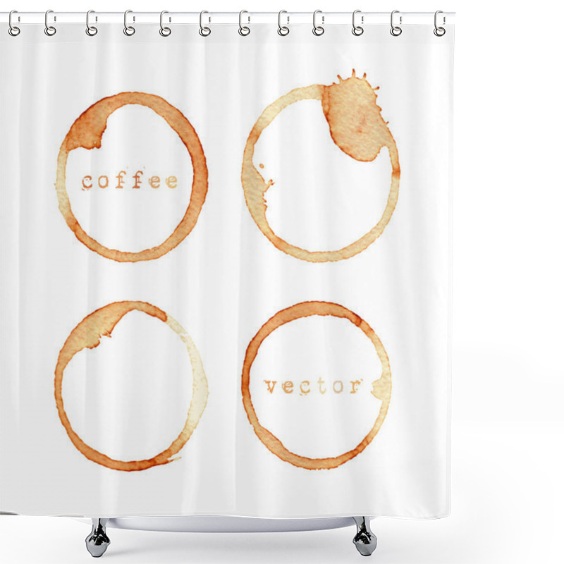 Personality  Four Wine Glass Marks Shower Curtains