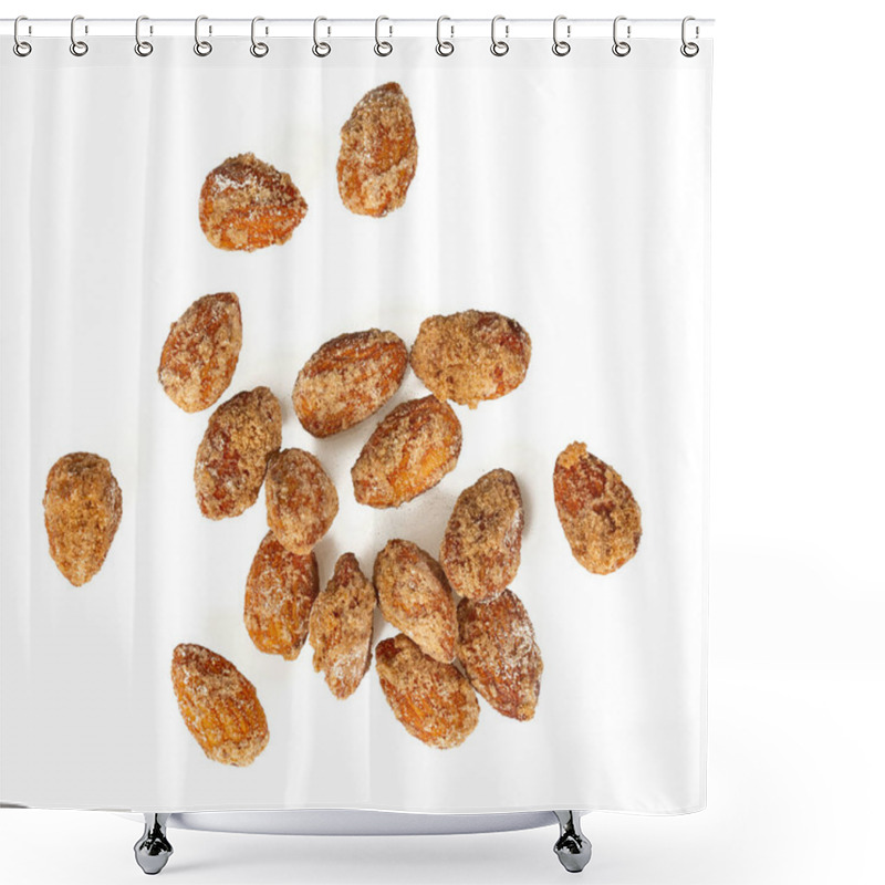 Personality  Sugared Almonds Isolated On  White Shower Curtains