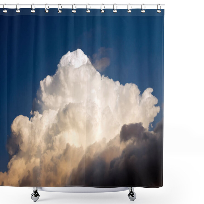 Personality  Cumulus Cloud In The Sky. Shower Curtains