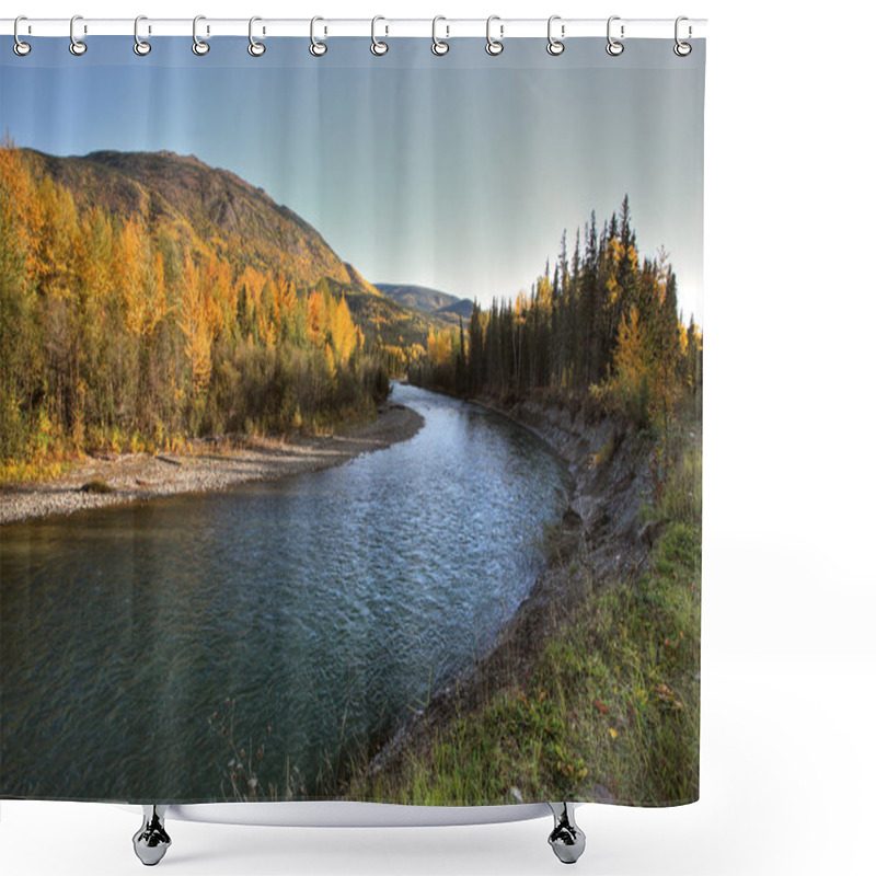 Personality  Tanzilla River In Northern British Columbia Shower Curtains