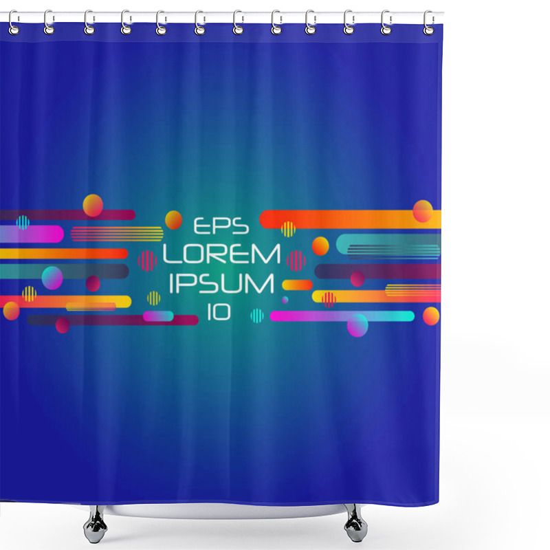 Personality  Abstract Retro Background Shower Curtains