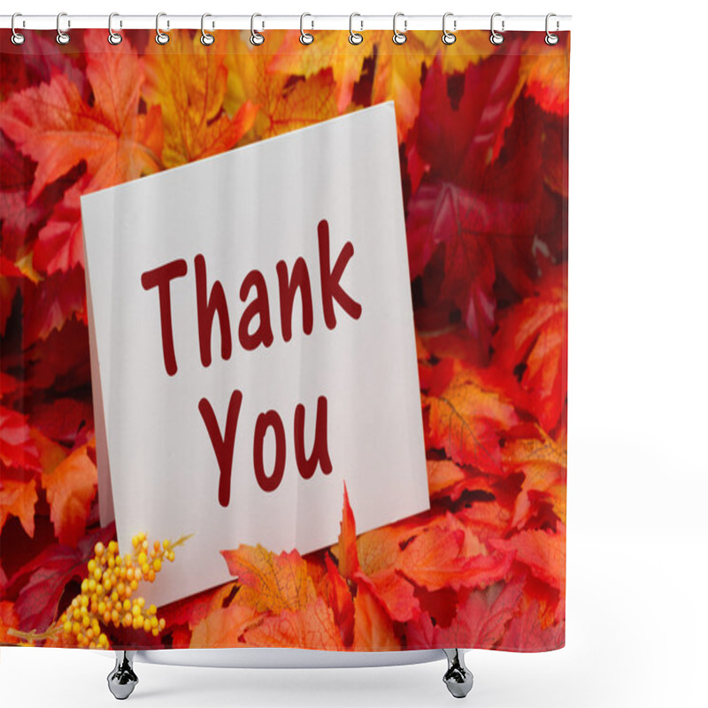 Personality  Thank You Message Shower Curtains