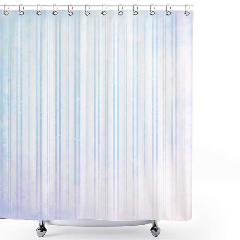 Personality  Pastel Soft Background With Stripes Shower Curtains