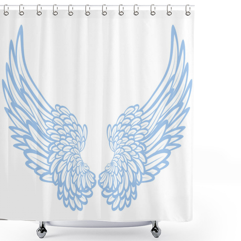 Personality  Pair Of Wings Shower Curtains