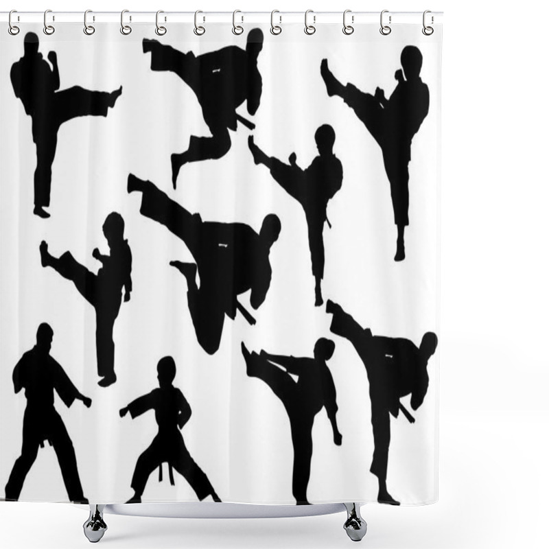 Personality  MARTIAL ARTS - SET Shower Curtains