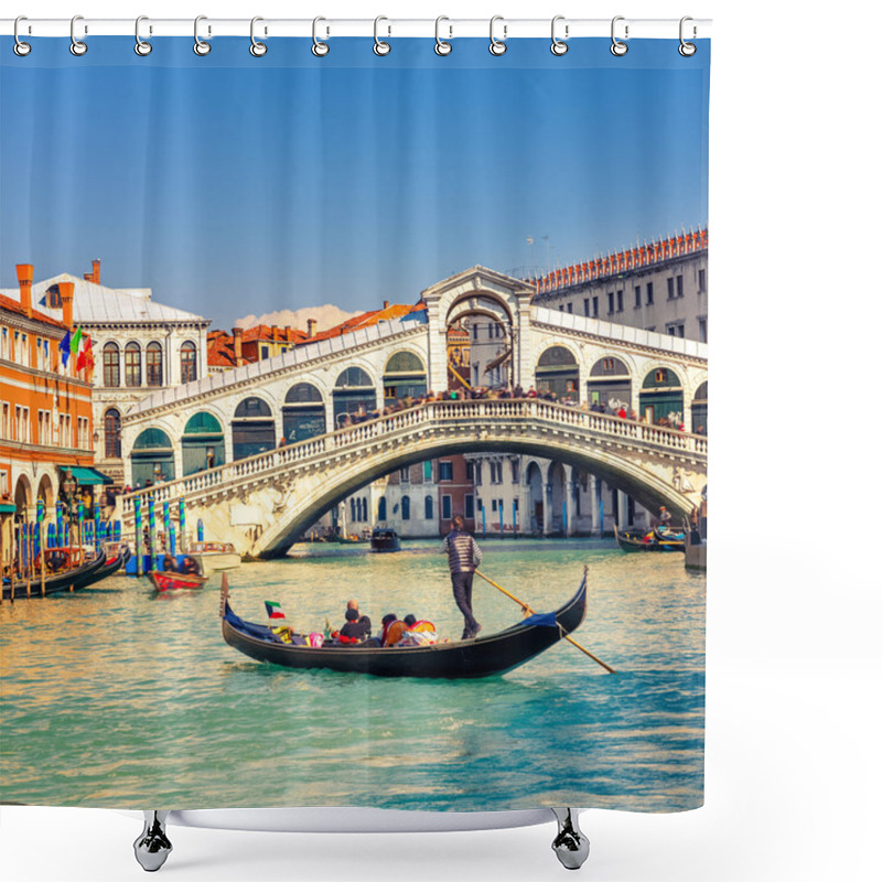 Personality  Rialto Bridge In Venice Shower Curtains