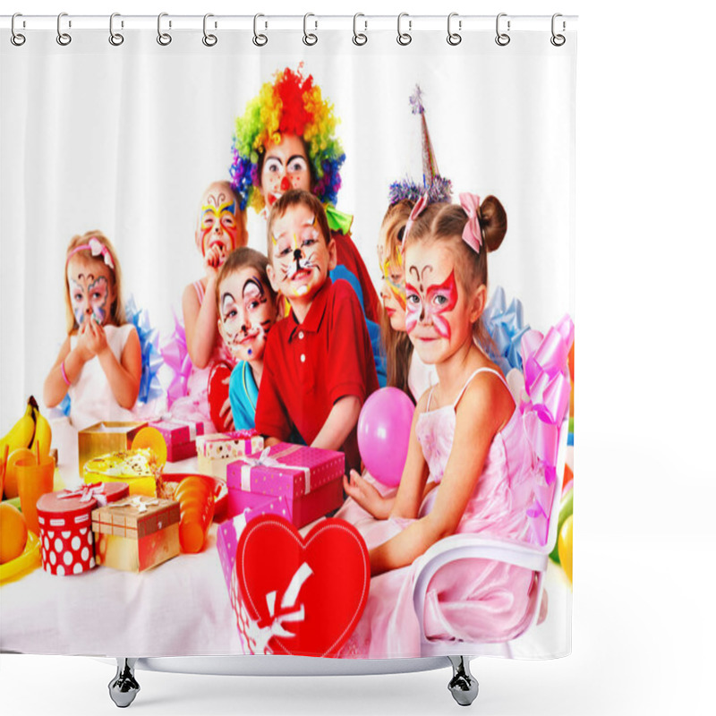 Personality  Child Birthday Party . Shower Curtains