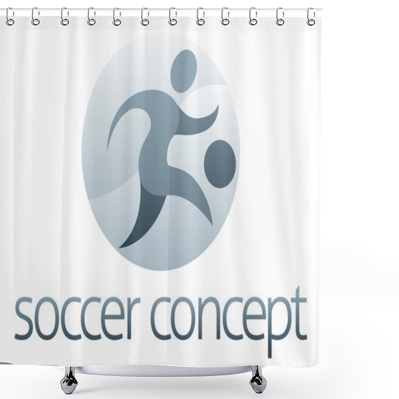 Personality  Soccer Sports Concept Shower Curtains