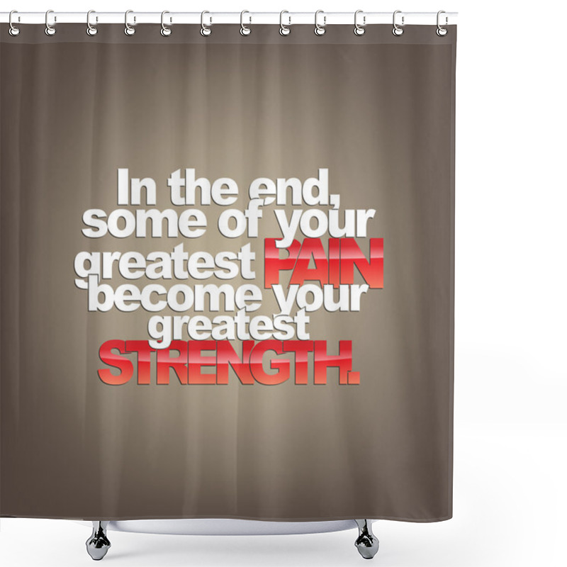 Personality  Motivational Background Shower Curtains