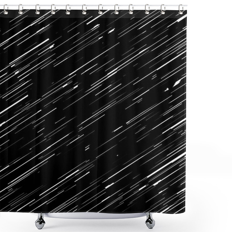 Personality  Black Side Hatch Shower Curtains