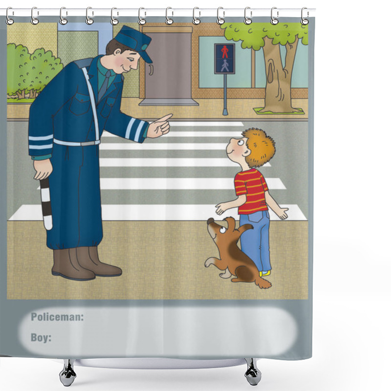 Personality  Road Hazard Shower Curtains