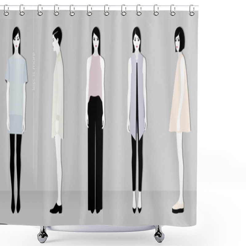 Personality  Minimalistic Fashion Shower Curtains