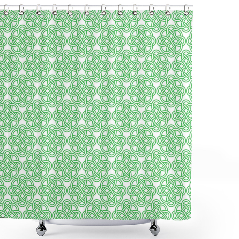 Personality  Intricate Celtic Knot Pattern Shower Curtains