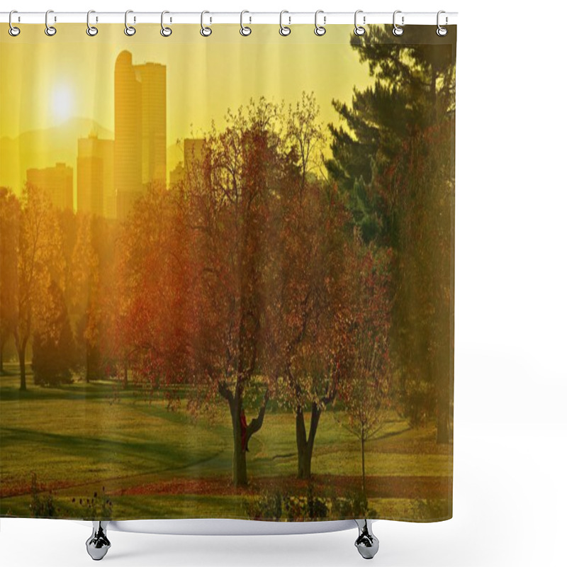 Personality  Sunset Light Shower Curtains